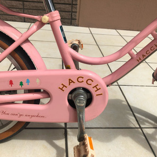 HACCHI ピンク 幼児用自転車 中古】かわいいデザインで大人気！ ブリヂストンの16インチ