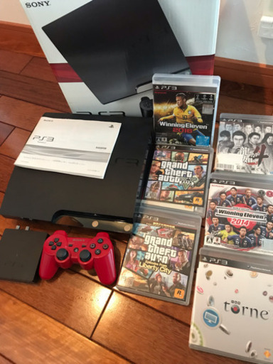 PS3 120GB・トルネ・B-CASカード・コード類のセット‼️ソフト付き☆