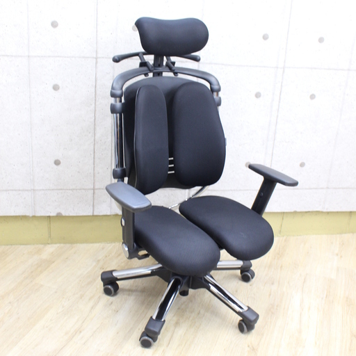 R381)【美品】ハラチェア HARA chair Nietzsche ニーチェ ブラック メッシュ オフィスチェア リクライニング機能付き 高機能デスクチェア