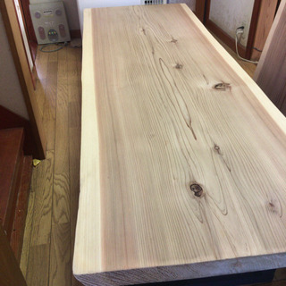 値下げ☆特大 W210サイズ 一枚板ダイニングローテーブル 近場無料配送可能です。