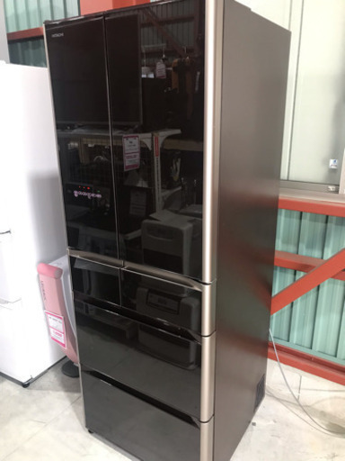HITACHI 6ドア 冷凍冷蔵庫 517L R-G5200E ブラウン 2015年製