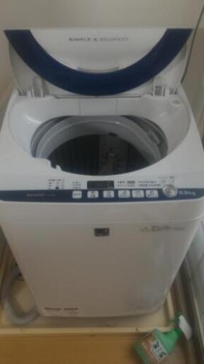 シャープ製　洗濯機5.5kgサイズ