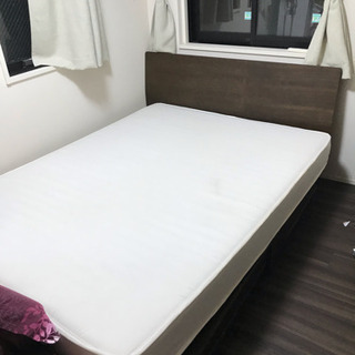 無印良品 ダブルベット 2万円 収納付き（マットレスこみ）ベット 