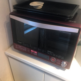 シャープ 過熱水蒸気オーブンレンジ 2段調理 31L レッド RE-SS10B-R