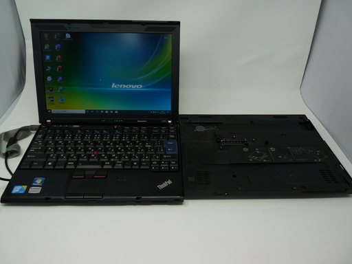 ノートパソコン Lenovo X201 3626R24 ウルトラベース付き 新品SSD Win10 64bit