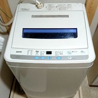 SANYO 洗濯機 ASW-60D(W) 2010年製造 説明書付き