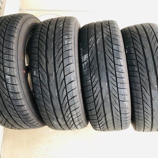 アルミホイール ﾒｰｶｰ ﾆｯｻﾝ ﾘｰﾌ 型式ZAA-ZE0 （傷：錆あり）タイヤ：グッドイヤー EAGLE REVSPEC/EAGLE REVSPEC RS-02 205/55R16 89V　2019年日本製 本数(4)　8分山程度･劣化ﾋﾋﾞ無し