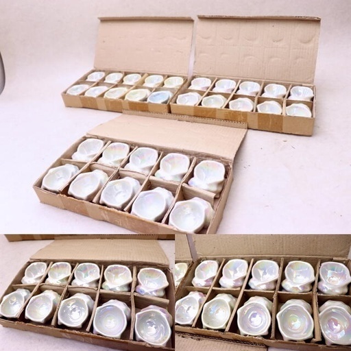 N-1　さざえ風小鉢　80×60×40　108g　30個　箱入り　未使用・倉庫保管品　料亭　和食 N-1 さざえ風小鉢 80×60×40 108g 30個 箱入り 未使用・