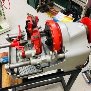 REX/レッキス工業 50Aパイプマシン ネジ切り機 N50AⅢ ダイヘッド2台 