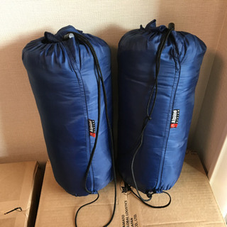 Alpine製 寝袋 2個、フリース寝袋 2個