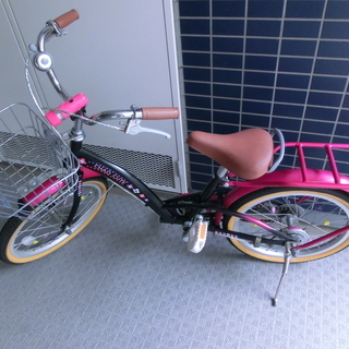 おしゃれな子供用自転車チャオキュート　18インチ　補助輪付き