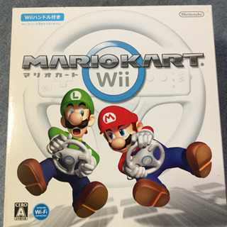 Wiiソフト4本＋マリオカートハンドル
