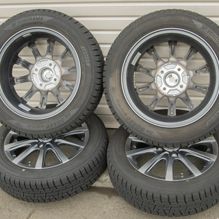 中古状態良 H30.11月購入 ヨコハマ スタッドレスタイヤ アイスガード IG50プラス 155/65R14 + GRASS RXホイールセット 軽自動車用 冬タイヤ 委託品 バリ山