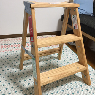6-128 木製脚立 ミシガンラダー 【引取限定・現状渡し】カグマニア