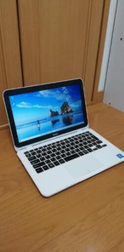 【美品　綺麗なホワイト】　DELL　持ち運びに便利な小型PC 薄型　軽量　高速SSD搭載　無線LAN　バッテリー稼働可能　すぐ使える　Windows10