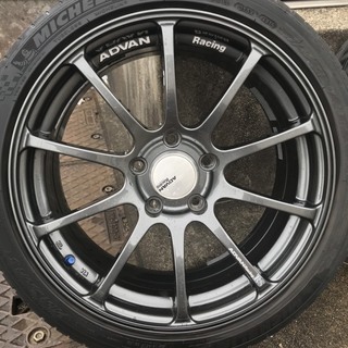 アドバンレーシングRSⅡ　17X7.5J　ラジアルタイヤ付き！スイフトスポーツ等に
