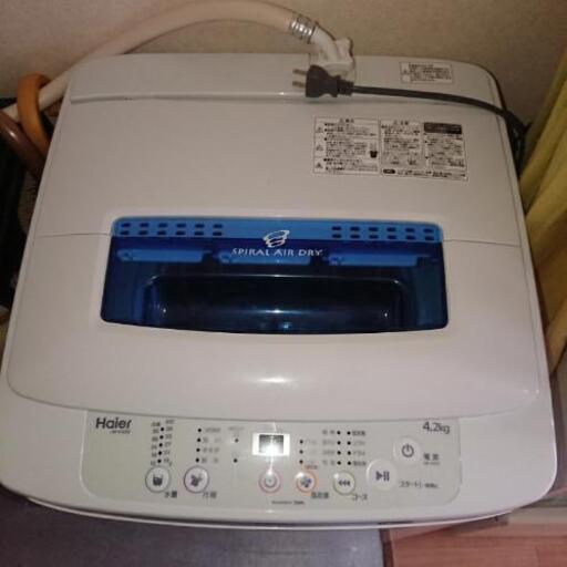 【お取引中】2018年製/洗濯機4.2kg  1年弱使用