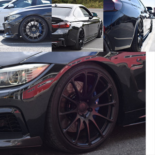 BMW 鍛造prodrive ホイール 3シリーズ、4シリーズ 、M3、M4 F30F31F32F33F36F80F82 艶消しブラック タイヤ付き ヨコハマアドバンV105