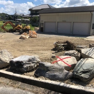 ★大きな庭石数点★下見歓迎★ユニック車などで搬出できる方限定★