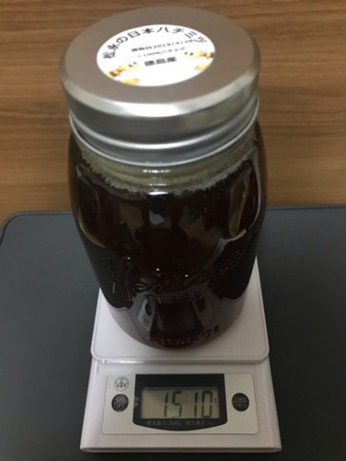 日本ミツバチ 蜂蜜 希少 1kg越