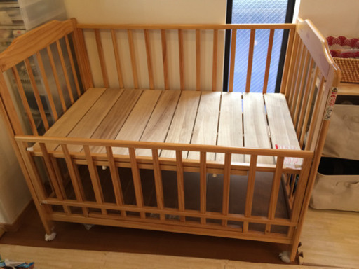 KATOJI ベビーベッド  ハイタイプ　敷布団シーツ付き KATOJI ベビーベッド ハイタイプ 敷布団シーツ付き