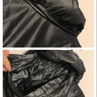 【新品】黒 ロング 11号 コート ドット M〜L 膝丈  長袖 上着 秋冬