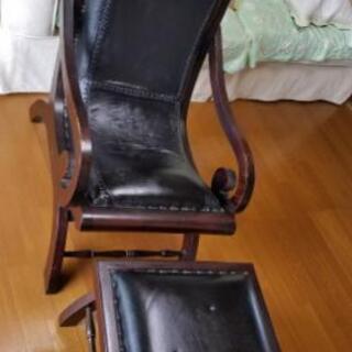 値下げです カッコいい 総本革張り 置物にもなります まボンタ 印旛の椅子 ハイバックチェア の中古あげます 譲ります ジモティーで不用品の処分