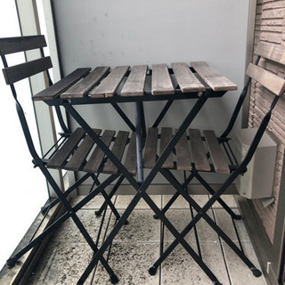 IKEA ガーデンテーブル&イス2脚