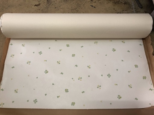 新品未使用 壁紙クロス リリカラ 四つ葉クローバー柄 残り６本 みかん 西那須野の生活雑貨の中古あげます 譲ります ジモティーで不用品の処分
