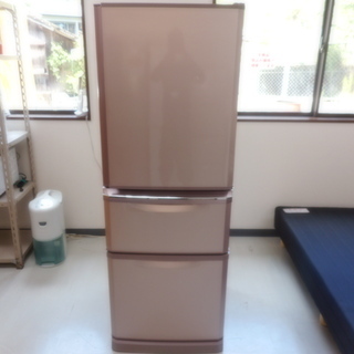 2013年製 MITSUBISHI 三菱 335L冷蔵庫 グッドデザイン賞受賞 MR-C34X-P
