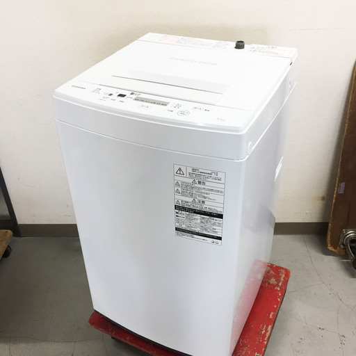 中古☆TOSHIBA 洗濯機 2018年製 4.5K