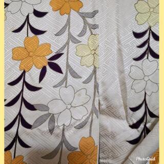 振袖☆正絹 片身変わり 紗綾形に鶴葉文様トールサイズ 振袖☆正絹 片身変わり 紗綾形に鶴葉文様トールサイズ