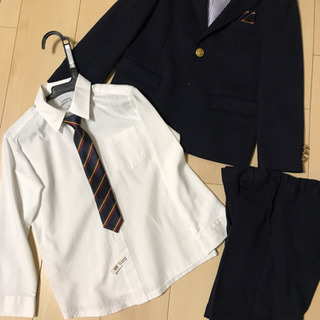 120cm 男児 紺スーツ 卒園式　入学式