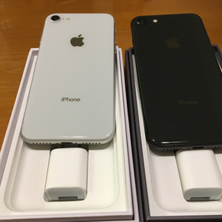 iphone 8 本体 au 新品、未使用2台セット！ガラスコーティング施工
