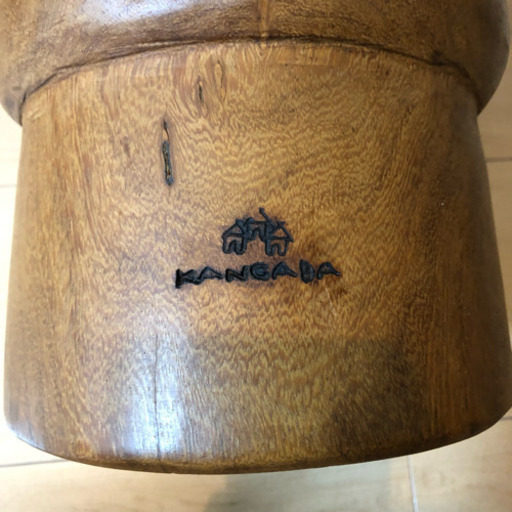 【引取りのみ（大阪市）】カンガバ製のブガラブー（ベースジェンベ、ケース付） 引取りのみ（大阪市）】KANGABA製のブガラブー（ベースジェンベ