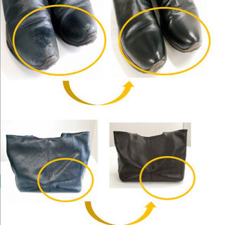 皮革製品の擦れ、汚れを修復します！クタビレてきたお気に入りのバッグや靴をリフレッシュ！の画像