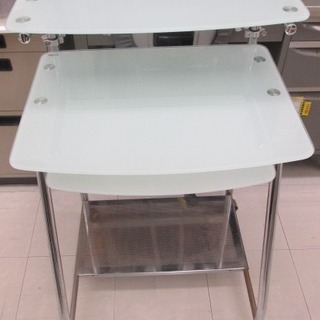 ガラス製 パソコンデスク テーブル 机  NB615