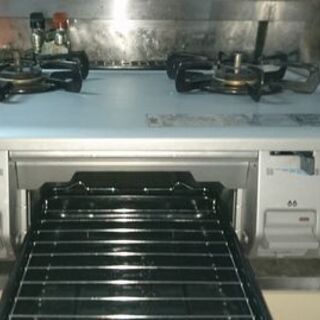 ★ガスコンロ　2口　フラット　都市ガス用