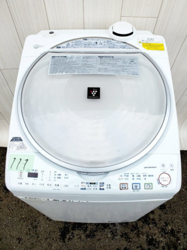 111番 SHARP✨電気洗濯機乾燥機⚡️ES-TX810-S‼️