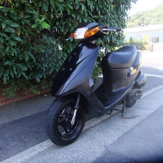 スズキ レッツⅡ後期型 中古実動車 タイヤ前輪新品・後輪バリ山