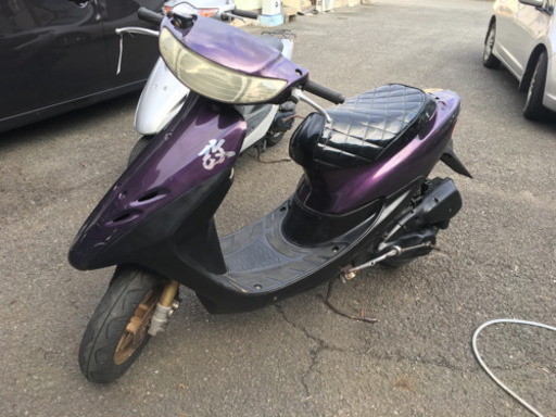 実働★原付バイク ライブディオ ZX エナメルシート スクーター