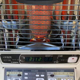 動作確認済 サンポット 床暖内蔵煙突式ストーブ UFH-7710URC 15年製 木造