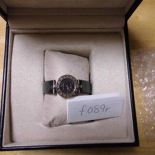 【磨き済み三ヶ月保障】ビーゼロワン BZ22S 黒文字盤　純正ベルト/尾錠 エナメル/カーキ◎質屋鑑定済み 磨き済み三ヶ月保障】ビーゼロワン BZ22S 黒文字盤 純正ベルト/尾錠