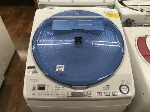 SHARP 8.0kg洗濯乾燥機 2015年製 ES-TA840-A