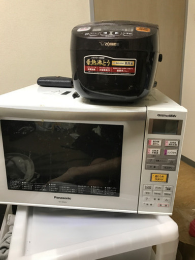 電子レンジ、炊飯器
