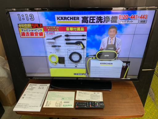 使用1か月 延長保証2024年8月迄 シャープ アクオス 40型 40インチ テレビ TV 2019年 2T-C40AE1 SHARP 川崎区