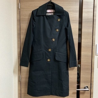 【新品】ヴィヴィアンウエストウッド ラブ襟 トレンチコート ブラック