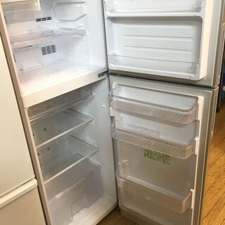 2014年製 SHARP/シャープ 225L 2枚扉/2ドア ファミリー冷蔵庫 SJ-23X-S シルバー SJ-D23D-S 冷蔵庫 シルバー [225L /2ドア /右開きタイプ] 【お届け地域