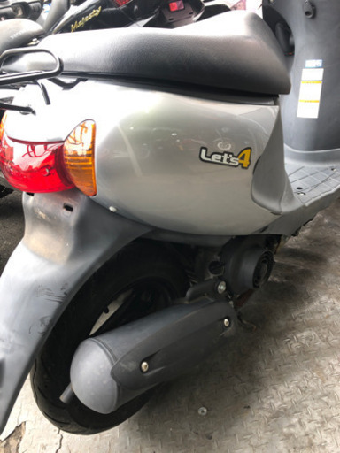 SUZUKI レッツ4 銀色 実働確認OK 福岡市南区 SUZUKI レッツ4 黒色 実働