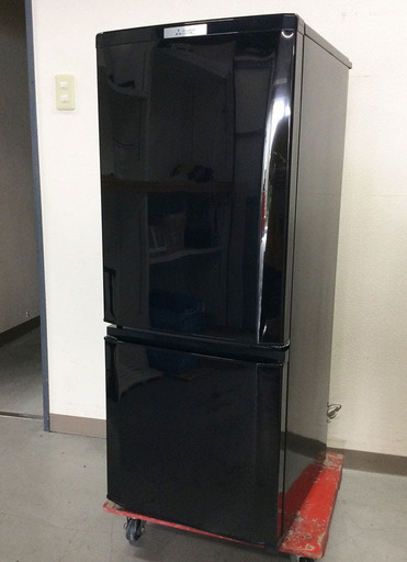 三菱 冷凍冷蔵庫 146L 2016年製 MR-P15Z ブラック 2ドア
